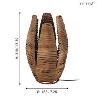 Eglo Landelijke tafellampMongu 1 - 43296 - thumbnail