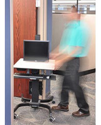 Ergotron WorkFit-C Mobiel zit/sta PC-werkstation 1-voudig 25,4 cm (10) - 76,2 cm (30) Zwart, Grijs In hoogte verstelbaar, Toetsenbordhouder, Kantelbaar, Ergotron WorkFit-C Mobiel zit/sta PC-werkstation 1-voudig 25,4 cm (10) - 76,2 cm (30) Zwart, Grijs In hoogte verstelbaar, Toetsenbordhouder, Kantelbaar,