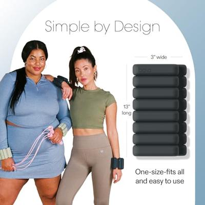 Bala 0.9kg (2lb) enkel/pols gewichten Charcoal