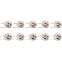 GU10 Keramische Fitting Houder 10-Pack met 15cm Draad - thumbnail