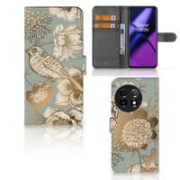 Hoesje voor OnePlus 11 Vintage Bird Flowers - thumbnail