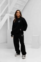 Knitted Trainingspak Dames Zwart - thumbnail