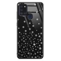 Samsung Galaxy A21s glazen hardcase - Falling stars - thumbnail