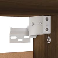 VidaXL Schoenenkast 60x35x70 cm bewerkt hout bruin eikenkleur - thumbnail