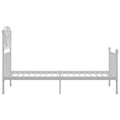 Bedframe metaal wit 100x200 cm Bedframe metaal wit 100x200 cm
