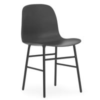 Normann Copenhagen Form eetkamerstoel Black vierpoot staal - thumbnail