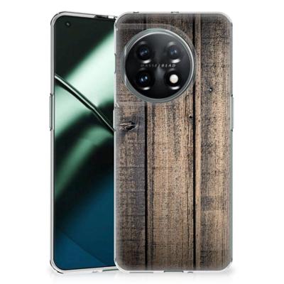 OnePlus 11 | Bumper Hoesje | Steigerhout OnePlus 11 | Bumper Hoesje | Steigerhout