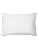 Essenza Molton kussensloop met rits wit 2-set - thumbnail
