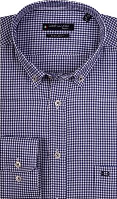 Giordano Overhemd Lange Mouwen Geruit Print Button Down