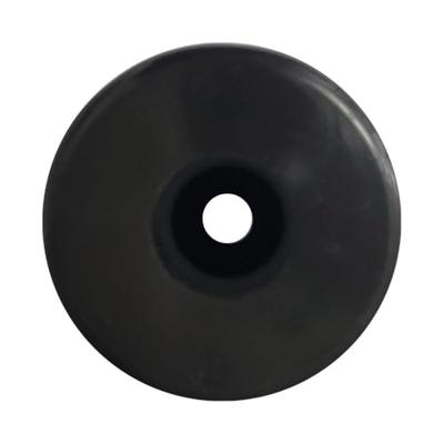 Meubelpoot zwart rond Ø 5 cm en hoogte 5 cm van kunststof