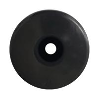 Meubelpoot zwart rond Ø 5 cm en hoogte 5 cm van kunststof - thumbnail