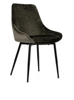 Tenzo eetkamerstoel Lex (2 stuks) - velvet - taupe - thumbnail