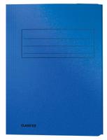 Class&apos;ex dossiermap, 3 kleppen, blauw - thumbnail