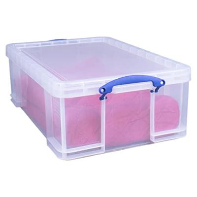 Really Useful Box 50l, transparant, per stuk verpakt in karton