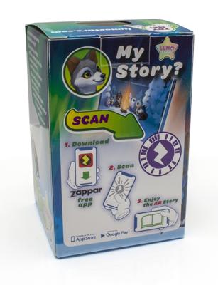 Lumo Stars speelfiguur Pupu konijn junior 10 cm ABS grijs/wit