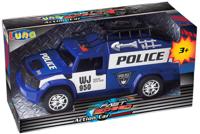 Luna politievoertuig junior 34 x 17 cm blauw/wit - thumbnail