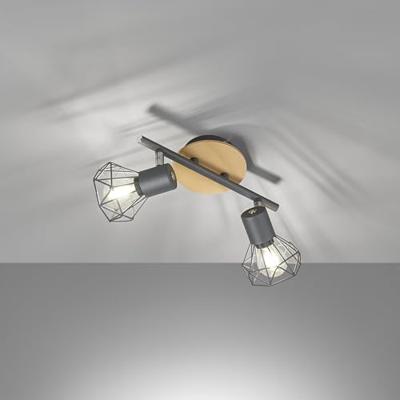 Fischer & Honsel 2-lichts plafondlampRan zwart - 21385