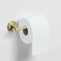 Clou Flat Toiletrolhouder L-vorm zonder klep goud geborst. PVD CL/09.02030.82 - thumbnail