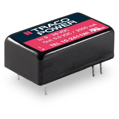 TracoPower TEL 10-2415WI DC/DC-converter, print 24 V/DC 416 mA 10 W Aantal uitgangen: 1 x Inhoud 1 stuk(s)