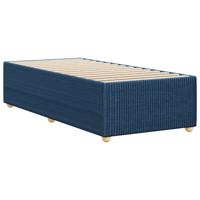Bedframe zonder matras 90x200 cm stof blauw - thumbnail