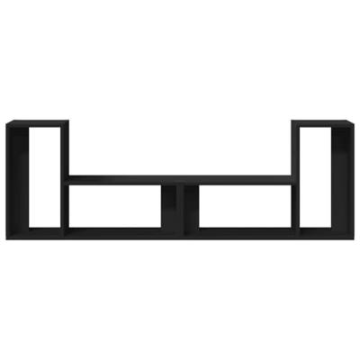 Tv-meubelen 2 st 75x30x50 cm bewerkt hout zwart