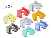 Delock 86420 RJ45 Reparatieclip 16 stuks (2 stuks per kleur) - thumbnail