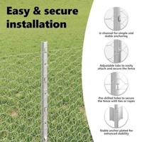 VidaXL Hek met paal zilver 0,4 x 50 m staal - thumbnail