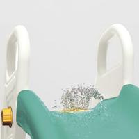 Dolu Big Waterglijbaan 145x166x78 cm Wit/Groen - thumbnail