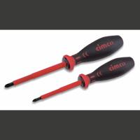 Cimco Schroevendraaierset VDE 2-delig Plat, Kruiskop Pozidriv - thumbnail