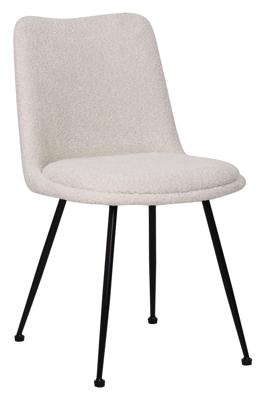 Artistiq Eetkamerstoel 'Janey' Bouclé, kleur Wit