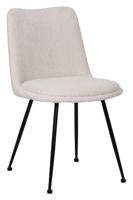 Artistiq Eetkamerstoel 'Janey' Bouclé, kleur Wit - thumbnail