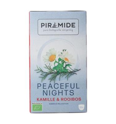 Piramide Peaceful Nights Kamille & Rooibos Thee Piramide Peaceful Nights Kamille & Rooibos Thee