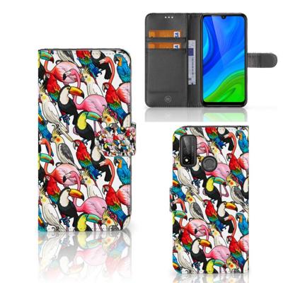 Huawei P Smart 2020 | Telefoonhoesje | Met pasjeshouder | Birds Huawei P Smart 2020 | Telefoonhoesje | Met pasjeshouder | Birds