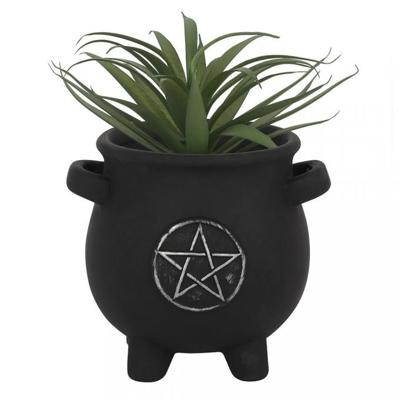 Plantenpot Heksenketel Terracotta Pentagram (11 cm) Plantenpot Heksenketel Terracotta Pentagram (11 cm)