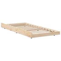 Bedframe Naturel 100 x 200 cm Massief grenenhout - thumbnail
