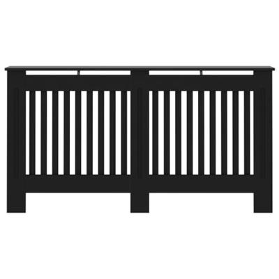 Radiatorombouw 152x19x81,5 cm MDF zwart