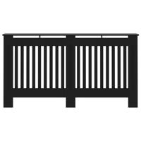 Radiatorombouw 152x19x81 cm MDF zwart - thumbnail