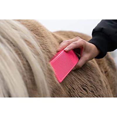 Excellent Horse Grooming Brush Medium roze