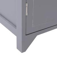 Badkamerkast 46x24x116 cm paulowniahout grijs - thumbnail