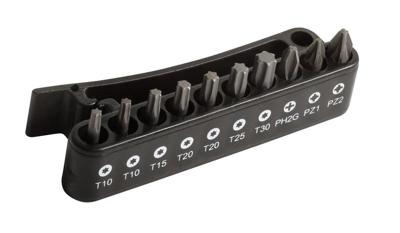 Bahco Bitset 1/4" | voor Phillips | Pozidriv | TORX®-schroeven | in een kunststof houder met riemclip - 10-delig - 59/S10BC