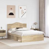 Bedframe Sonoma Eiken 150 x 200 cm Massief grenenhout - thumbnail