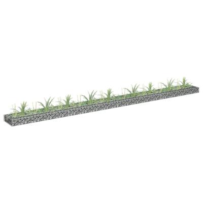 VidaXL Gabion plantenbak verhoogd 360x30x10 cm gegalvaniseerd staal