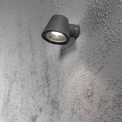 Konstsmide Trieste 7523-370 Buitenlamp (wand) Halogeen GU10 35 W Zwart