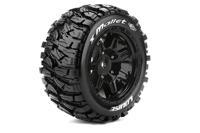 Louise X Mallet X-Maxx MFT Banden Set op Zwarte Velgen 24mm hex - thumbnail