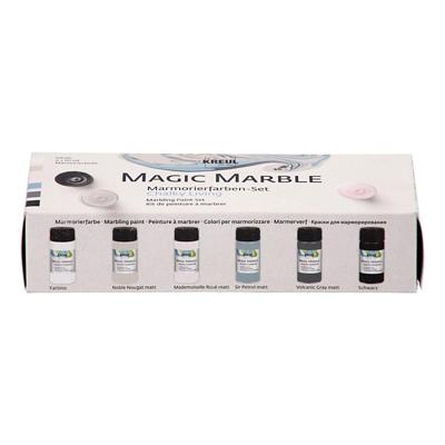 Creativ Company Magic marble verf pastelkleuren, 6x20ml