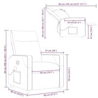 Massagestoel verstelbaar stof crèmekleurig - thumbnail