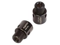Ergotec Pedaal asverlenger 9/16" - rvs zwart - thumbnail