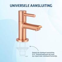 Saqu Shine fonteinkraan geborsteld koper - thumbnail