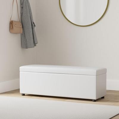 Lange opslagbank hout wit Lange opslagbank hout wit