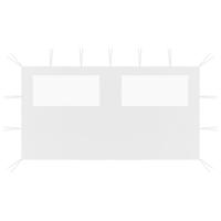 VidaXL Prieelzijwand met ramen 4x2 m wit - thumbnail